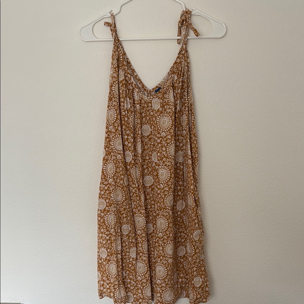 Old Navy Mustard Floral Dress